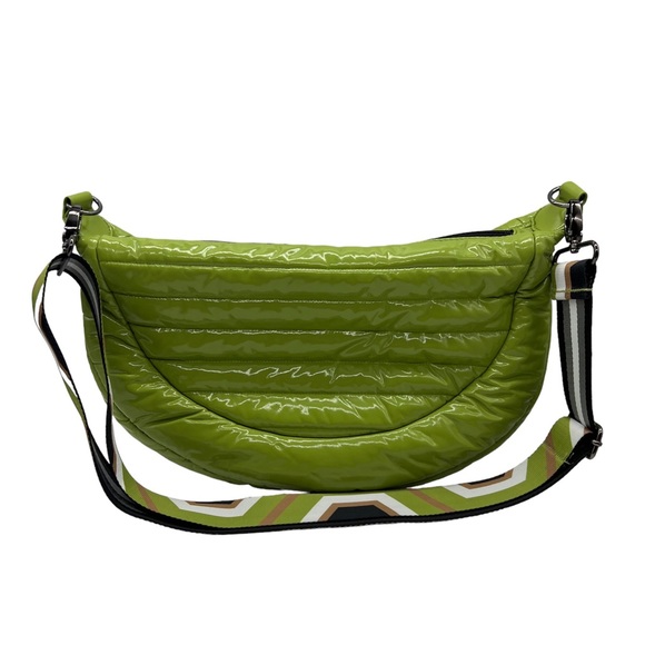 Think Roylyn Halfmoon Crossbody Nylon Bag in Moss - Picture 3 of 4